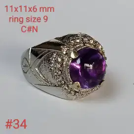 Batu natural kecubung amethys @200k