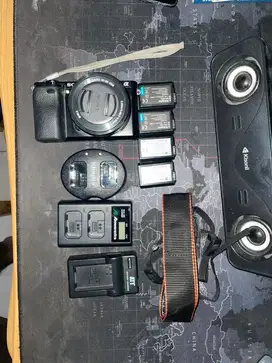 Kamera Camera mirrorless Sony A6000 Lensa kit Sony 16-50 oss wifi