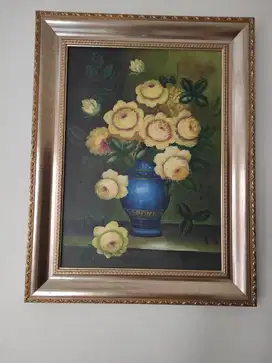 Lukisan canvas Bunga
