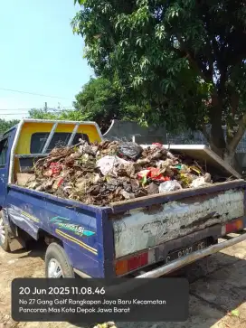 Buang puing dan sewa pickup