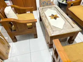 MEJA KURSI KAYU JATI