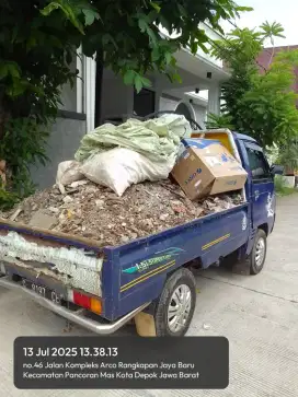Jasa sewa pickup dan buang puing