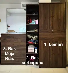 Dijual Bekas : Rak Buku kayu pro design : 40 x 40 x 190 cm