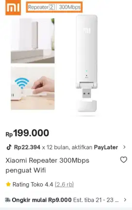 Repeater wifi merk Xiaomi