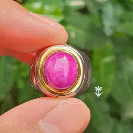 Batu Permata Natural Ruby Burma Myanmar 7.29 Ct SKYLab Certified