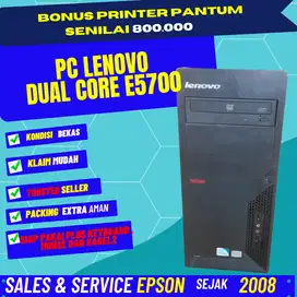 pc lenovo thinkcentre M58 dual core 3GHz bonus printer pantum 800rb