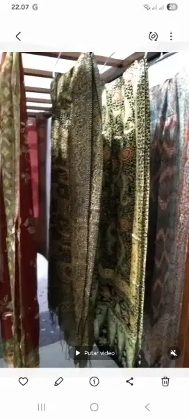 Jual pasmina/selendang batik silk 40rb/pcs