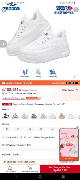 Sepatu ori zeoda zeno