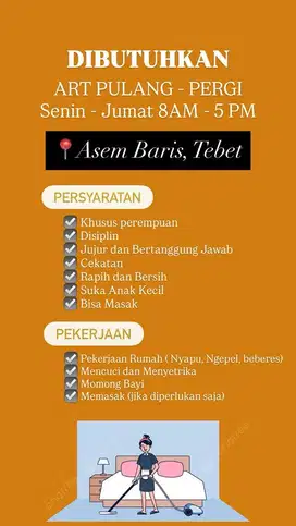 DICARI ART PULANG PERGI
