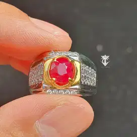Batu Permata Natural Ruby Tanzania No Heat 1.92 Ct SKYLab Certified