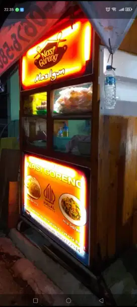 Gerobak Nasi Goreng Rumahan Roda