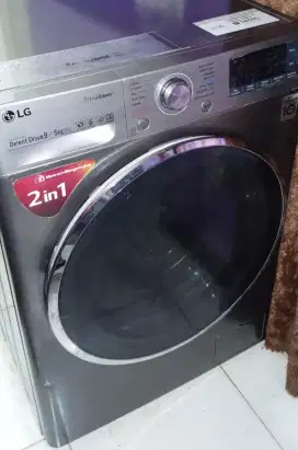 Jual BU Mesin cuci Frontloading LG 9kg Like New95% mulus,norrmal,nego