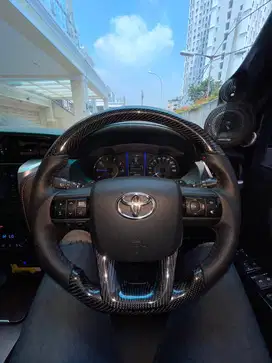 Lingkar Stir Fortuner VRZ PNP Carbon Asli Original Steer Racing
