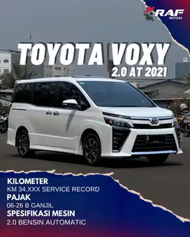TOYOTA VOXY 2.0 AT SPECIAL 50TH ANNIVERSARY 2021 PUTIH MATIC