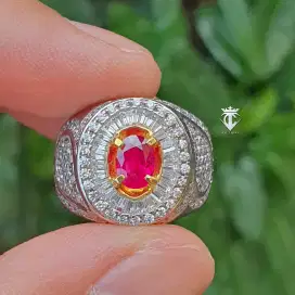 Batu Permata Natural HQ Ruby Burma Myanmar 0.84 Ct SKYLab Certified
