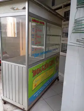Gerobak Jualan Bekas Kondisi Bagus (Edisi Pindahan) - Stainless Kuat