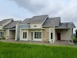 Rumah disewakan dicondongcatur cluster bebas LV view sawah