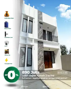 Rumah Mewah 2 lantai siap huni lokasi strategis di cibinong