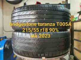 2 ban 215/55 r18 90% nik 2023 bridgestone turanza t005a