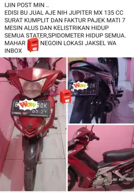 JUPITER MX 135 TAHUN 2007