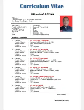 MENCARI PEKERJAAN LAPANGAN Helper/Fitter2