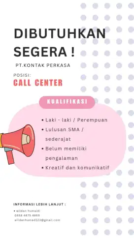 Loker daerah Bandung dan sekitar nya.