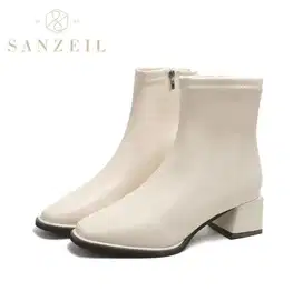 SANZEIL Boots Sepatu Kulit Wanita 20244