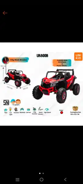 mobil mainan aki jip boogey 803 ban Karet free ongkir terbatas