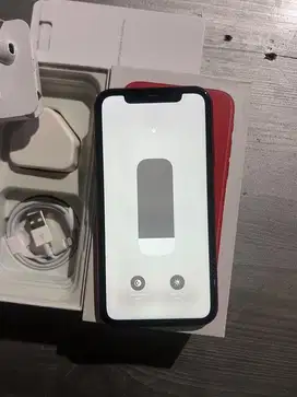 Dijual Iphone 11 Red 64GB Lengkap Terdaftar