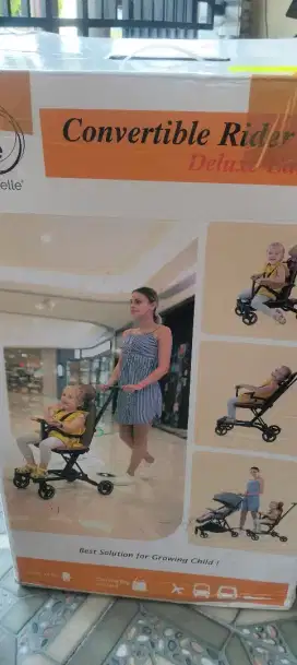 Stroller babyelle convertible rider DX