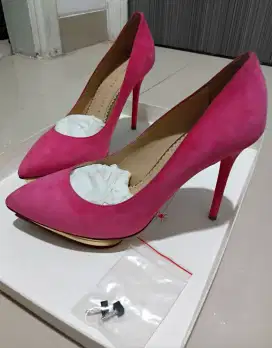 Charlotte Olympia Suede Bubble gum Sz 38