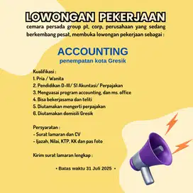 Loker : Accounting ~ Gresik
