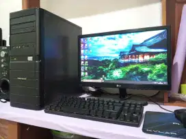 Pc gaming dan editing (intel core i5 gen4 + ram 8gb + monitor 19inch)