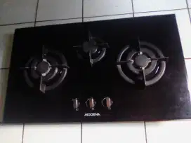 Kompor gas tanam Modena 3 tungku