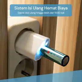 Batre Super-L Baterai AA 1.5V 1500mWh USB Rechargeable Li-ion Battery