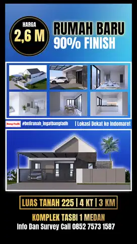 Rumah baru gak jauh dari mesjid komplek Tasbi 1 / tasbih 1