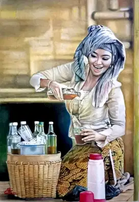 Lukisan Penjual Jamu