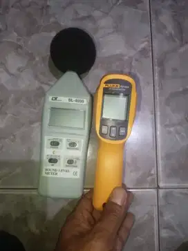 Jual infrared thermometer dan sound level meter