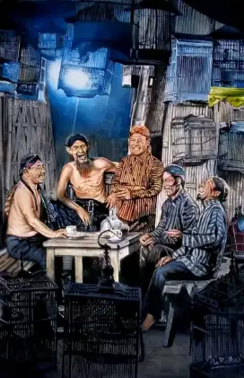 Lukisan Ngopi Bersama