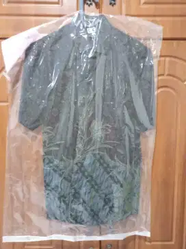 Kemeja Batik Pria Premium Pendek Size L Slim Fit Motif Keren Mewah