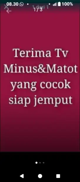 DIBELI TV bekas led lcd plasma kondisi normal  minus harga bersaing