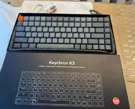 Keychron K3 84 Key Brown Switch White Backlight Hot Swappable K3-D3