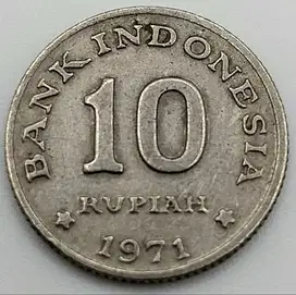 Koin Kuno Rp 10 Tahun 1971 – Antik & Bernilai Sejarah