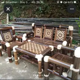 Kursi bambu wulung