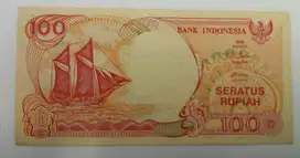 Uang Kertas Rp 100 Tahun 1992 – Perahu Pinisi & Anak Gunung Krakatau