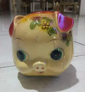 Celengan Babi Keramik Vintage