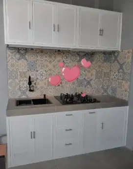 Kitchen set bahan aluminium acp anti rayap anti kropos kuat api awet