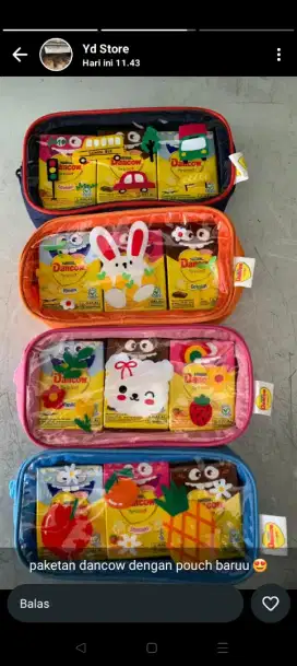 Paketan Susu Dancow + tempat pensil