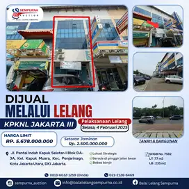 Di Jual Melalui Lelang Ruko Di PIK Jakarta Utara