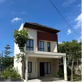 rumah murah 2 lantai dekat bandara makassar free kanopi beton